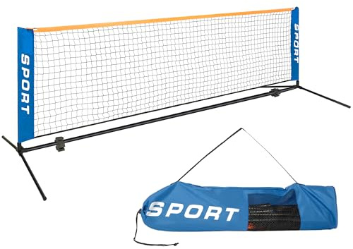 Rete da tennis da 3 m per cortili, rete pratica pieghevole per vialetto, leggera, portatile, facile da installare, con borsa per il trasporto, per interni ed esterni