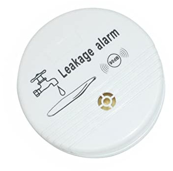Gadpiparty Détecteur De Fuite d'eau sans Pile Alarme Sonore Puissante 85 Décibels, Capteur Triple Haute Puissance, Usage Maison La Cuisine Salle De Bain, Inondation Compacte, 1 Unité, Longue Durée