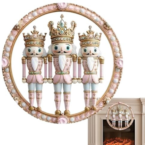 Décoration casse-noisette en acrylique | panneau casse-noisette de Noël pour décoration de vacances | Décorations de porte casse-noisette de dessin animé, décoration de fenêtre festive pour