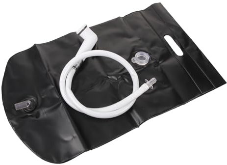 BESPORTBLE Camping Shower Water Bag Solar Chaise Camping Garden Shower Tote Tent Fan Camping Accessories Rain Camping Toilet Camping Light Shower Caddy Sun Heater Outdoor Shower Pop Black Pvc