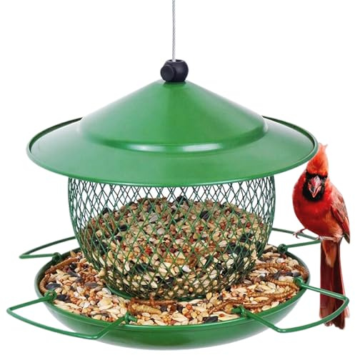 Kustimantu Distribuidor de Alimentación para Pájaros Exterior | Distribuidor Multipropósito Colgante para Pájaros, Versátil para Casa Jardín Terraza Balcón