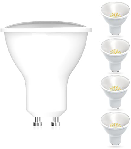 CQTLED Energieklasse B GU10 LED Warmweiß Lampen, 2700K Warmweiss, 4,6 Watt, 788 Lumen, 80W Halogen Ersatz, Nicht Dimmbar, Abstrahlwinkel 110° Leuchtmittel, 5 Stück