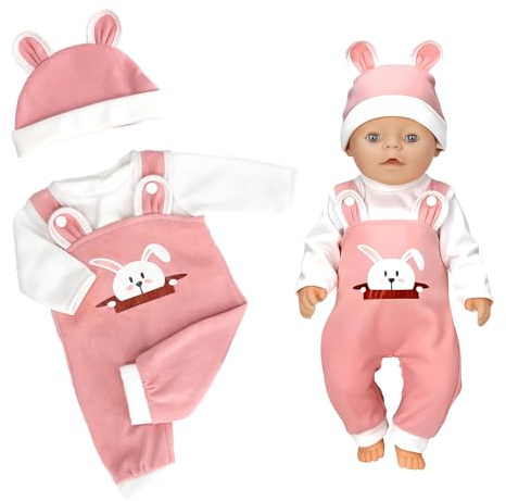 Kleidung Outfits für Baby Puppen,Kleidung Puppenkleidung 35-43 cm,Baby Puppensachen puppenzubehör mit Hut Langarm Hose Geschenk für Kinder Mädchen Jungen(Puppen Nicht Enthalten)