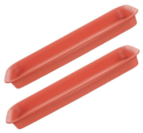 DOITOOL 2 Pezzi Sottovaso Rettangolare per Piante in Plastica Resistente Vassoio Antigoccia per Vaso da Giardino Terracotta Antiscivolo per Interni ed Esterni