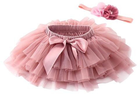 Générique Tutu Jupe de Danse Fille en Tulle Rose Étoile Ballet - Robe Princesse Fantaisie Anniversaire 3-8 Ans Filles Superposées Etoiles Paillettes Jupe Tutu Jupes Tutu pour Filles 3 Couches