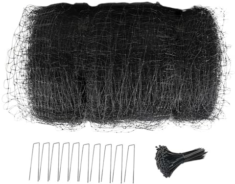 Bemonew 1 Set Hirschzaun, 7 x 98 Fuß großes, wiederverwendbares PP-Vogelnetz zum Gartenschutz, Gartenzaun, Tierbarriere mit Zubehör, Schutz für Pflanzen, Obstbäume, Gemüse