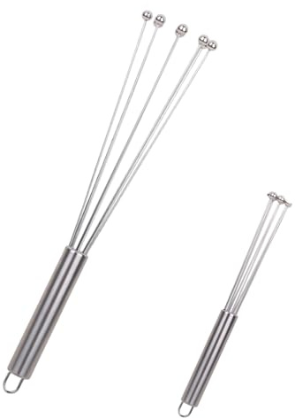 Batidor de huevos manual - Batidor manual de acero inoxidable de 29,8 x 6 x 6 cm | Herramienta de cocina mezcladora de espuma de huevo de mano, utensilio para hornear de cocina, para batir y revolver