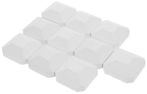 Gatuida 10 Pièces Briquettes Résistantes de Cordiérite de Remplacement à Chaleur et Réduisant les Flammes, Taille 2x2 Pouces pour Barbecue à Gaz Extérieur pour Camping