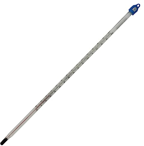 Termómetro de vidrio de -10 a +150 °C, 300 mm, productos científicos y de laboratorio para medir agua, líquidos, cerveza casera, vino o para uso científico en laboratorio.