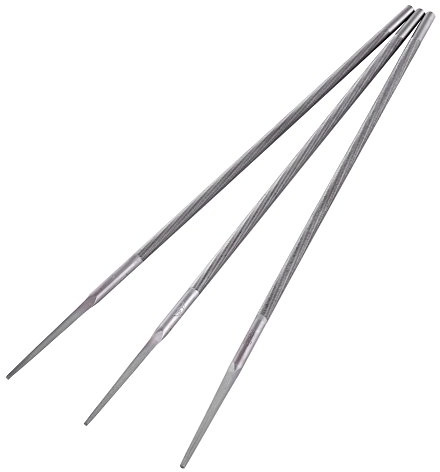 BORDSTRACT Kit Lima per affilare Motosega, affilatura per Motosega diamantata ad Alta durezza 3 Pezzi(4.8MM)