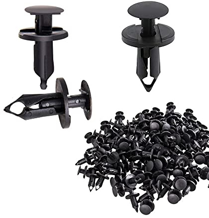 120 Pcs Remaches de Plástico para Carrocería y Paragolpes, Clips de Fijación Universal para Coche, Auto Sujeción de Plástico Cuerpo Pasador