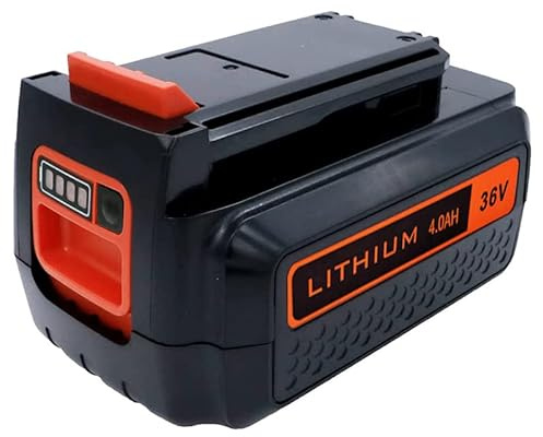 3000mAh Fit for black and decker 36v battery Li-ion BL20362-XJ BL20362 BL2536 BL2036 BL1536 LBX2040，18650 rechargeable battery
