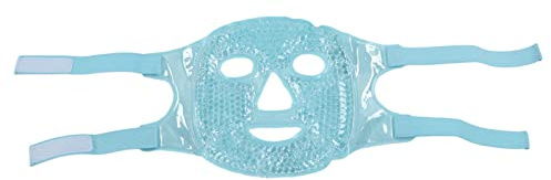 Maschera per il Viso Dormire Caldo Freddo Impacco Gel Perlina Copertura per il Viso Morbido Gonfiore Sollievo Dallo Stress Calore Impacco di Ghiaccio Copertura per il Viso (Cielo blu)