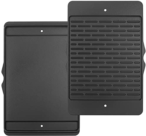 WELL GRILL Plaque réversible 7598 en fonte pour barbecue Weber Spirit I & II 300 Series et Broil King - Pour barbecue à gaz Weber Spirit E310 E320 E330 S310 S320 S330