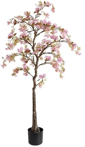BPILOT Kunstpflanze Künstlicher Baum, Begonien-Blumenbaum, künstlicher Baum, 140 cm, Simulationsbaum for drinnen und draußen, künstliche Pflanzendekoration Künstliche Pflanzen