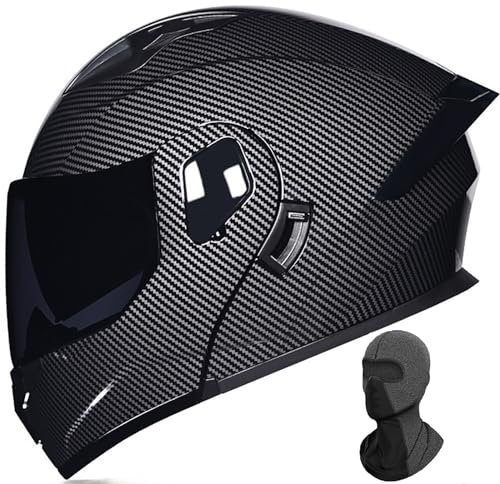 Integrierter Vintage-Integralhelm DOT/ECE-zugelassener hochklappbarer Motorradhelm mit doppelter Sonnenblende modulare Helme für Rennsport-Touren