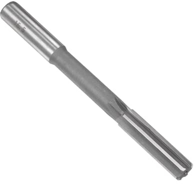sourcing map Spannreibahle, 15,5 mm, H7 HSS-Drehmaschine, Reibahle, 6 gerade Rillen, Rundschaftfräswerkzeug, metrischer Reibbohrer für Edelstahl-Metallloch