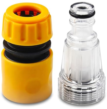 Pressure Washer Water Connector with Filter, Car Washer Adapter, Hose Fitting