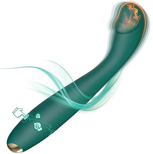 Vibrator Dildo Sex Spielzeug für die Frau Paare Solo - Diloschwanz Vibration Geschenk für Frauen Klitoris Vibratorstarb mit 10 Vibrationen & Heizung, Erotisches Sexspielzeug Mini Vibratoren Sex Toys