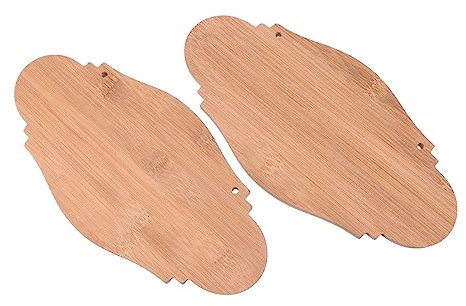 CIMAXIC 2piezas Placas De Madera Sin Terminar Unidades Manualidades Decoración Hogar