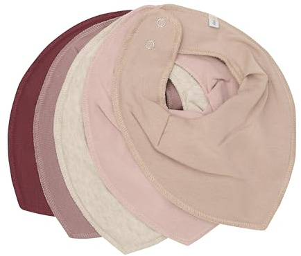 Pippi Babywear - Salviette triangolari, confezione da 5, Tundra, Taglia unica