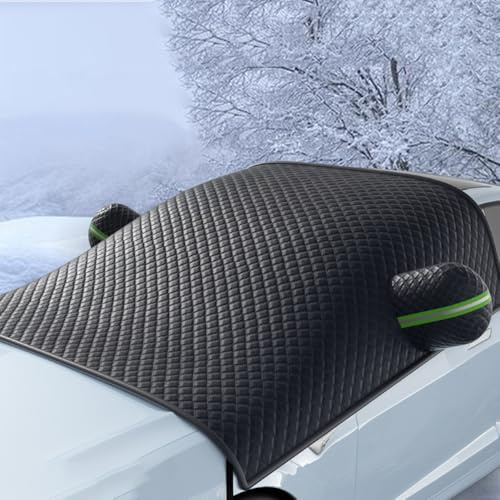XFEU_sp Windschutzscheibenabdeckung FüR VW Polo 2005-2023 2024 2025, Frontscheibenabdeckung Auto, Scheibenabdeckung Auto Winter, Schnee EIS Frost Sonne Uv Staub WasserbestäNdig,B
