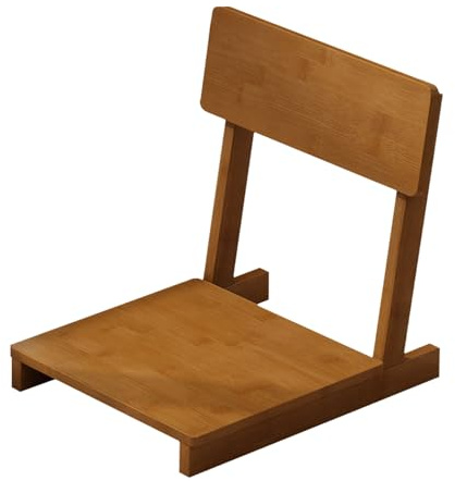 Wansiman Japanischer Tatami-Stuhl,Bambus Bodenstuhl FüR Wohnzimmer,Tatami Meditationsstuhl Im Japanischen Stil,Japanischer Beinloser Bodenstuhl,Stuhlrückenstütze,für Erkerfenster,Teestube,Gaming