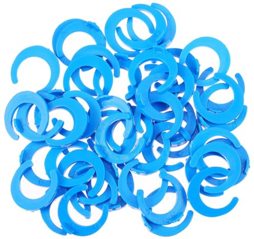 HOLIDYOYO 50pcs Water Filter Locking Clips 1/4 Inch Ro System Clip Plastic Leak-Free Connection Clamp for Drinking Water and Food Filter Systems