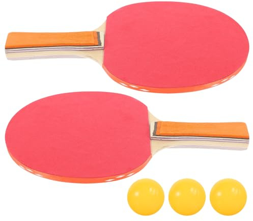 Zerodeko Raquetas De Tenis De Mesa Cara De Goma para Principiantes Incluye Raquetas De Ping Pong para Practicar Casa Patio