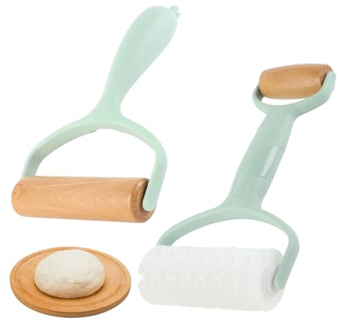 Dzmuero Nudelholz, Teigroller, Antihaft, Teigroller Klein Set Backzubehör für Fondant, Pizza, Kuchen, cookie, backen, Gebäck, knödelhäuten, Kekse
