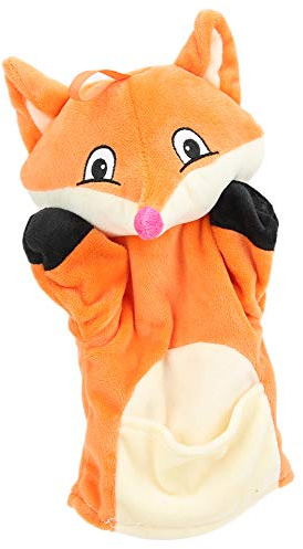 Annadue Fingerpuppen-Spielzeug, Ärmelpuppen, Tier-Handpuppe, Baby-Plüsch, Lernspielzeug für Babys (Orangenfuchs)