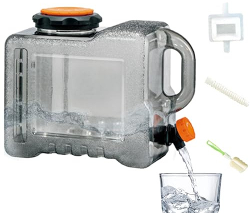 Serbatoio 'acqua Da Campeggio - Contenitore Per Bevande Da 10 Litri | Contenitore Per L'acqua All'aperto, Sacca Per Bere Per Alimenti Con Rubinetto, Tanica Per L'acqua Pieghevole Per Barbecue,