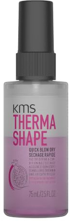KMS ThermaShape Quick Blow Dry – Spray con protección contra el calor, ideal para viajes, 75 ml