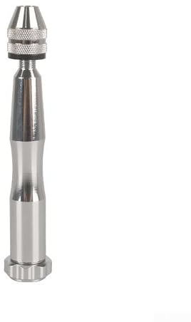 Taladro manual para resina y madera con portabrocas de tres mandíbulas, tornillo de banco manual de aleación de aluminio para hacer joyas, llaveros y colgantes, agarre texturizado antideslizante con
