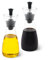 Cole & Mason H103018 Sawston Oil and Vinegar Pourer, Oil Dispenser/Vinegar Dispenser, Glass, 210 mm, Twin Set, Includes 2 x Oil Bottle/Vinegar Bottle