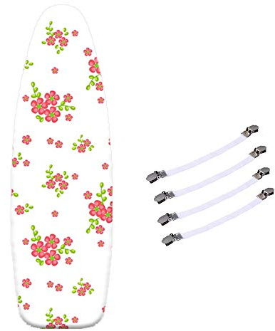 WJ1 Housse de Table à Repasser Extra Large 160 x 60 cm - 4 Clips, Réglable, 100% Coton, Personnalisable, Rembourrage Épais, XXL