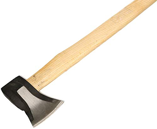 KOTARBAU® Spaltaxt Geschmiedet 1.4 kg Gesamtlänge 930 mm Axt zum Holzspalten mit Holz-Stiel Spaltbeil Spalthammer Beil Holzhacken