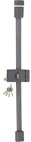Vachette Serrure en applique multipoints horizontale à tirage MULTIBLINDE série 8800, Tirant Droite, Certifiée A2P*, Haute sécurité, 3 points de fermeture, 4 clés VIP+ brevetées incluses, Gris