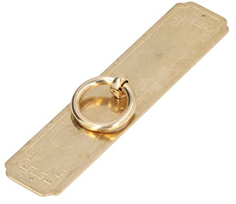 Antique Brass Door Square Handle, Retro Vintage Kitchen Cupboard Cabinet Drawer Window Pull Handle (16cm)