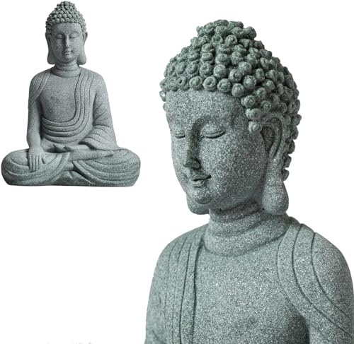 Little Buddha Statue for Home - Handmade Stone Meditation Sitting Buddha Figurine, Buddah, Buda, Budda, Baby Buddha Statue Indoor/Outdoor, Buddha Decor & Gifts, Buddhas, Buddha Sculpture
