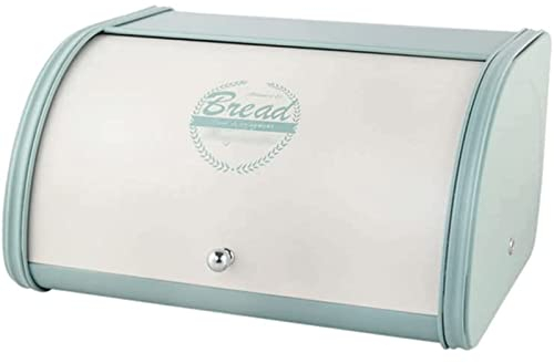 ABGRC Cocina Panera Caja de Pan de Metal, Soporte de Pan de Gran Capacidad, Recipiente de Pan fácil de agarrar y Abierto, contenedor de Almacenamiento de Pan Multifuncional Decoración