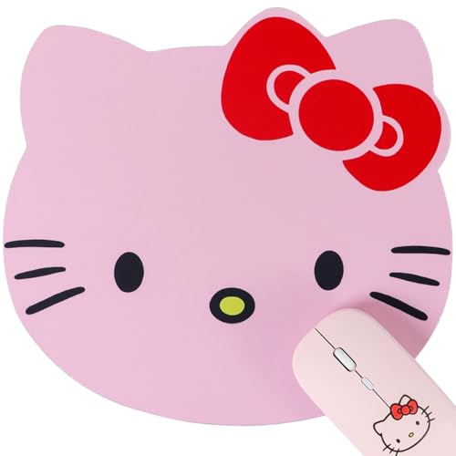 NTSEOT Kawaii Hello Kitty Mouse Pad, Cute Mouse Pad for Computer Laptop - Hello Kitty Accessories - Mousepad for Women, Office Desk Decor Stuff (Pink)