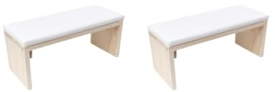 Juego de 2 cojines para reposamanos de manicura, tapete para uñas, salón de belleza, hogar, mesa blanca
