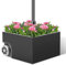 Ansobea Supporto per ombrellone con ruote, 77 kg, per ombrellone da 38/48 mm, utilizzabile con foro di scarico, portaombrelli mobile per terrazza e giardino