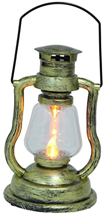 Alipis Kreative Retro Kerosinlampe Ohne Batterie Handliche Deko-Lampe Vintage Nachttischlampe Robust Mit Griff Für Wohnzimmer Und Partybeleuchtung