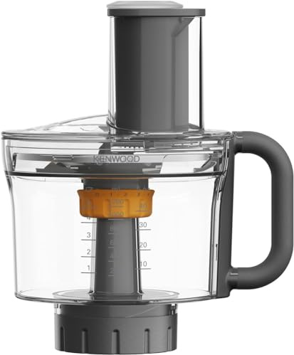 Kenwood MultiPro Food Processor KAH65.000PL, Accessorio Impastatrice, 5 Dischi da Taglio con Disco Regolabile per Affettare, Sistema Express Dice,1.2 L + Borsa Porta Accessori