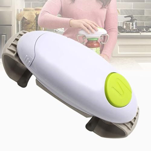 GAYAYAS Electric Can Opener Set, Automatic Can Opener, for Amateur and Professional Chefs, Can Openers for Seniors with Arthritis,Green