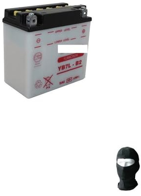 Compatible with Y AMAHA YP Majesty DT 125 from 1998 to 2000 Battery Ready to Use Uasa YB7L-B2 Batteries 8 AMP 12 V for Motorcycles Scooters 232 x 86 x 141 mm