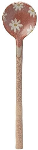 GIAYEU Coffee stirring spoon,Tablespoons Restaurant Dessert Spoon Afternoon Tea Coffee Stirring Spoon Seasoning Spoon Small Spoon Flower Beautiful Small Spoon Serving Spoon(Pink)