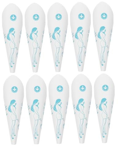 Happyyami Embudos Urinarios Desechables para Mujeres Portátiles De Papel, Kit 12 Unidades, Ligero y Práctico, Adecuado para Senderismo y Viajes Al Aire Libre